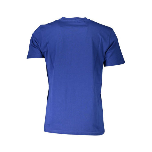 North Sails Blue Cotton Men T-Shirt Mens T-Shirt