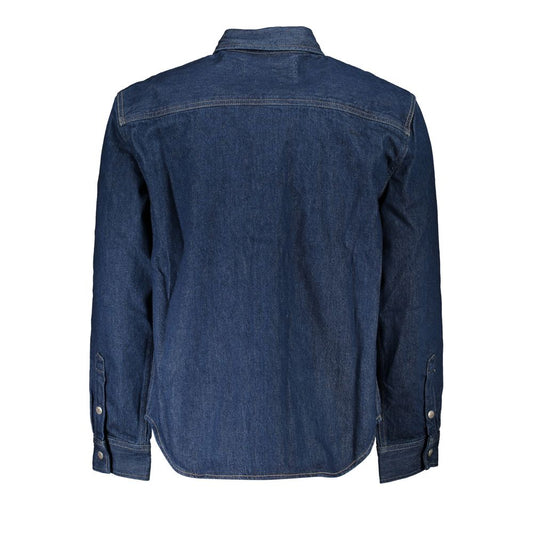 Calvin Klein Blue Cotton Men Jacket Mens Jacket