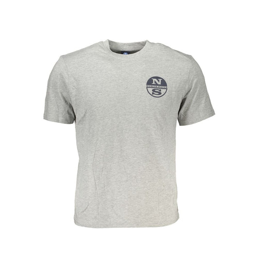 North Sails Brown Cotton Men T-Shirt Mens T-Shirt