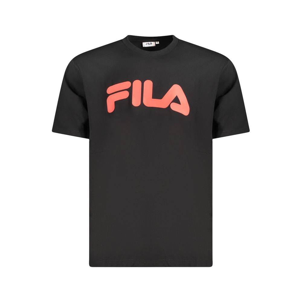 Fila Black Cotton Men T-Shirt Mens T-Shirt