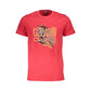 Cavalli Class Red Cotton Men T-Shirt Mens T-Shirt