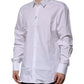 Dolce & Gabbana White GOLD Long Sleeve Dress Formal Shirt