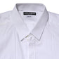 Dolce & Gabbana White GOLD Long Sleeve Dress Formal Shirt