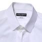 Dolce & Gabbana White GOLD Long Sleeve Dress Men Formal Shirt