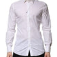 Dolce & Gabbana White GOLD Long Sleeve Dress Formal Shirt