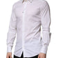 Dolce & Gabbana White GOLD Long Sleeve Dress Formal Shirt