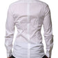 Dolce & Gabbana White GOLD Long Sleeve Dress Formal Shirt