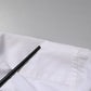 Dolce & Gabbana White GOLD Cotton Poplin Dress Formal Shirt