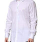 Dolce & Gabbana White Cotton Long Sleeves GOLD Formal Shirt