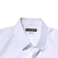 Dolce & Gabbana White Cotton Long Sleeves GOLD Formal Shirt