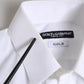 Dolce & Gabbana White Cotton Long Sleeves GOLD Formal Shirt