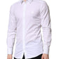 Dolce & Gabbana White GOLD Cotton Long Sleeves Men Formal Shirt