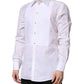 Dolce & Gabbana White GOLD Cotton Long Sleeves Formal Shirt