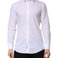 Dolce & Gabbana White MARTINI Cotton Long Sleeve Formal Shirt
