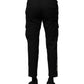 Dolce & Gabbana Black Cotton Formal Men Cropped Pants