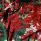 Dolce & Gabbana Multicolor Floral Long Sleeves V-neck Dress