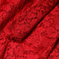 Dolce & Gabbana Red Floral Lace Rhinestone Embellished Dress