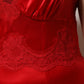 Dolce & Gabbana Red Silk Sleeveless Maxi Long Dress