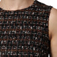 Dolce & Gabbana Multicolor Sleeveless Mini Tweed A-line Dress