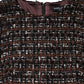 Dolce & Gabbana Multicolor Sleeveless Mini Tweed A-line Dress