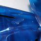 Dolce & Gabbana Blue Crystal Hooded Raincoat Jacket