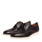 Pollini Dark Brown Leather Derby Lace Up Dress Formal Shoes