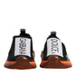 Dolce & Gabbana Black White Slip On Sorrento Sneakers Shoes
