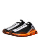 Dolce & Gabbana Black White Slip On Sorrento Sneakers Shoes