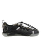 Dolce & Gabbana Multicolor Lace Up Low Top NS1 Sneakers Shoes