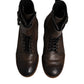 Dolce & Gabbana Brown Horse Leather Mid Calf Boots Shoes