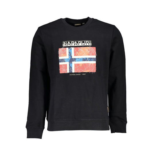 Napapijri Black Cotton Men Sweater Mens Sweater