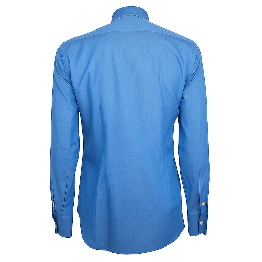 Made in Italy Blue Cotton Shirt