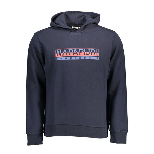 Napapijri Blue Cotton Men Sweater Mens Sweater
