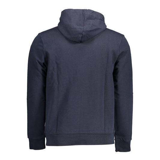 Napapijri Blue Cotton Men Sweater Mens Sweater
