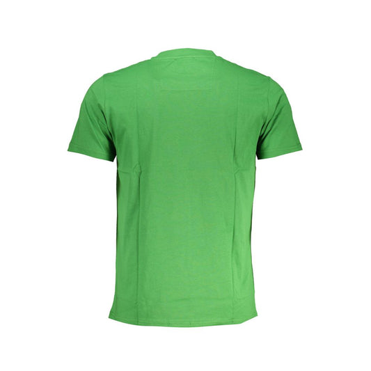 Cavalli Class Green Cotton T-Shirt Mens T-Shirt