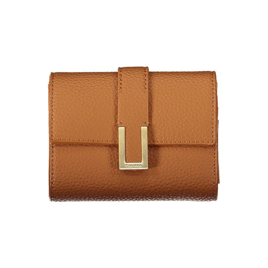 Calvin Klein Brown Polyester Women Wallet Womens Wallet