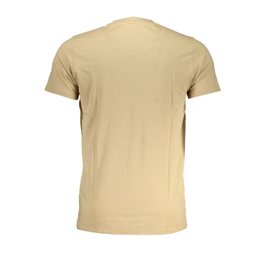 Cavalli Class Beige Cotton T-Shirt Mens T-Shirt