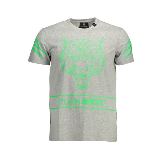 Plein Sport Brown Cotton Men T-Shirt Mens T-Shirt