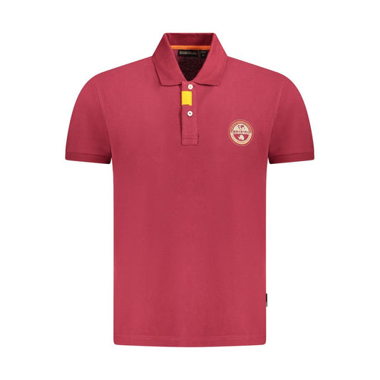 Napapijri Red Cotton Polo Shirt