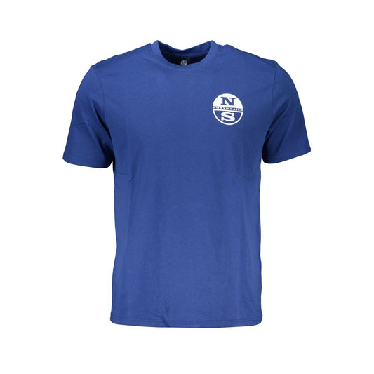 North Sails Blue Cotton T-Shirt Mens T-Shirt