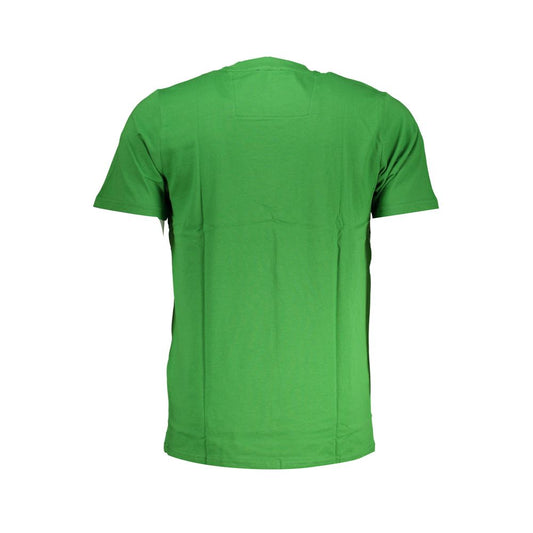 Cavalli Class Green Cotton T-Shirt Mens T-Shirt