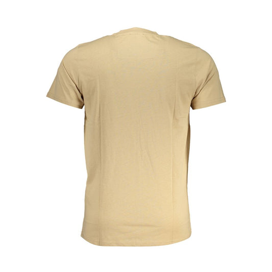 Cavalli Class Beige Cotton T-Shirt Mens T-Shirt