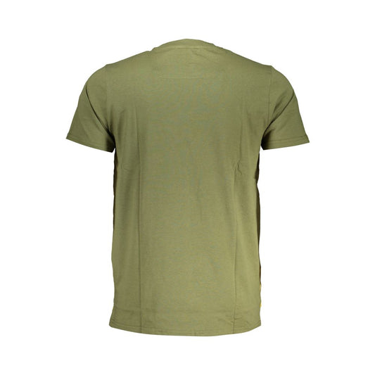 Cavalli Class Green Cotton T-Shirt Mens T-Shirt
