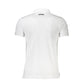 Cavalli Class White Cotton Polo Shirt
