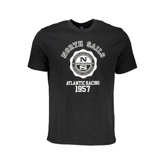 North Sails Black Cotton T-Shirt Mens T-Shirt
