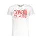 Cavalli Class White Cotton T-Shirt Mens T-Shirt
