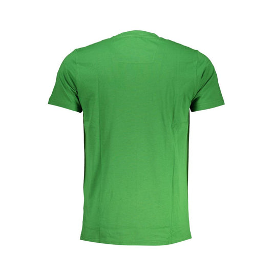 Cavalli Class Green Cotton T-Shirt Mens T-Shirt