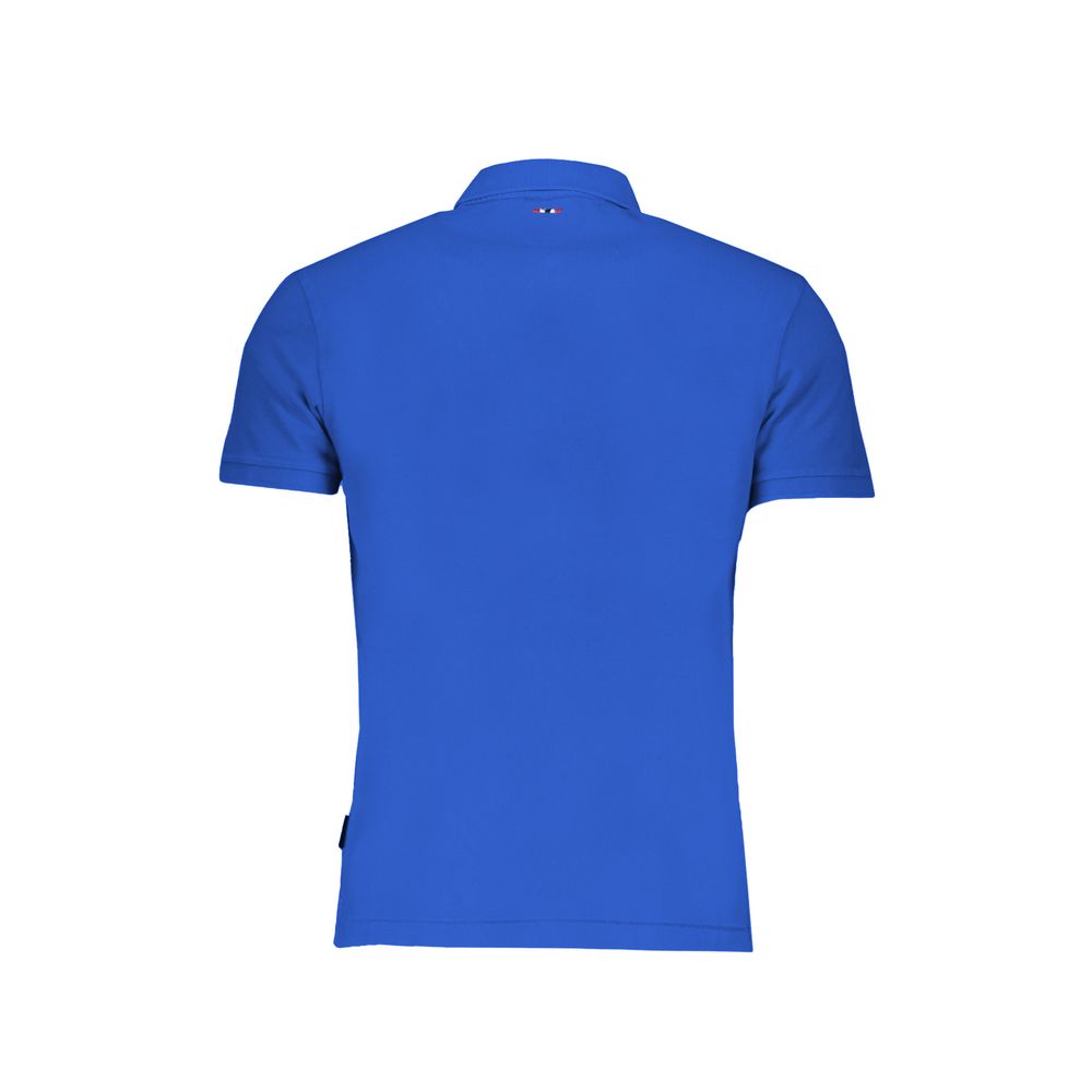 Napapijri Blue Cotton Polo Shirt Mens T-Shirt