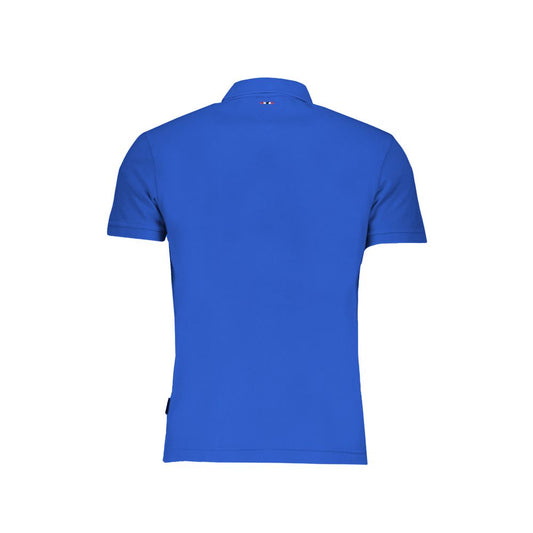 Napapijri Blue Cotton Polo Shirt Mens T-Shirt
