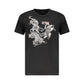 Cavalli Class Black Cotton Men T-Shirt Mens T-Shirt